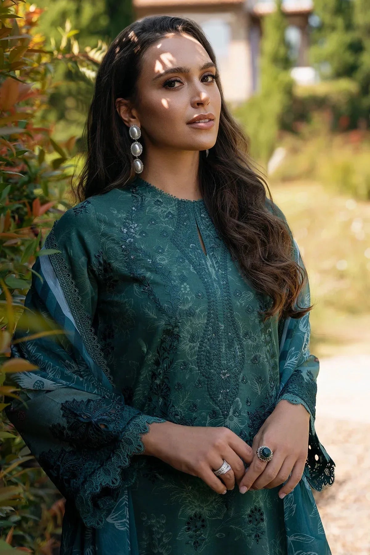 Afrozeh | Damask The Holiday Edit '25 - Lawn | Opaline A - Rang-e-Khaas