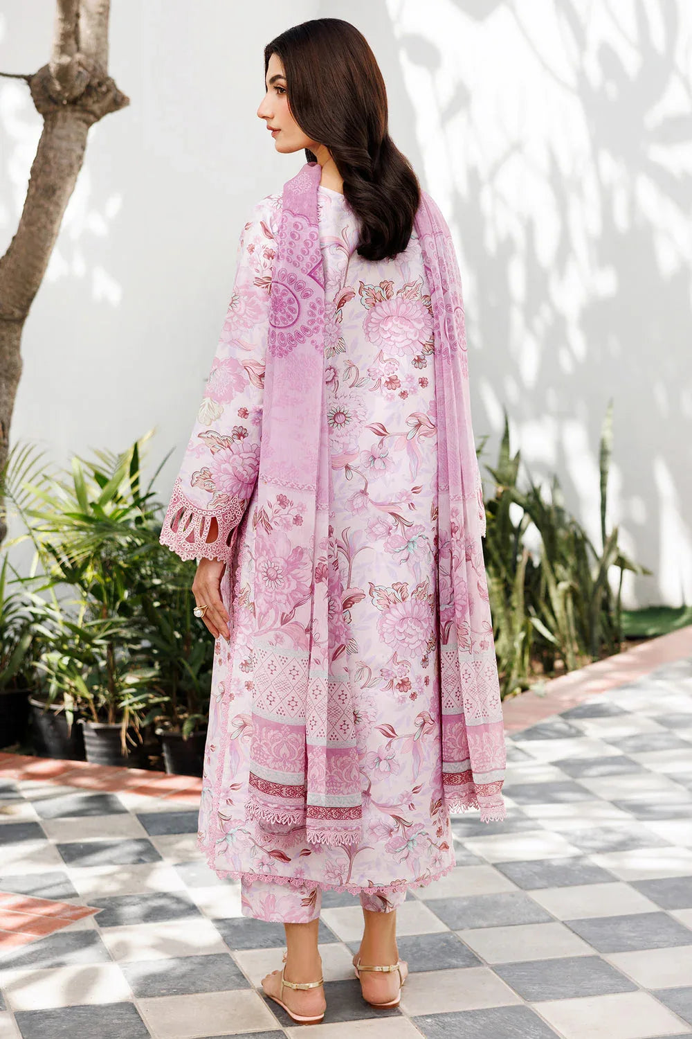 Farasha | Printed Essentials | Pearl Blush - Rang-e-Khaas