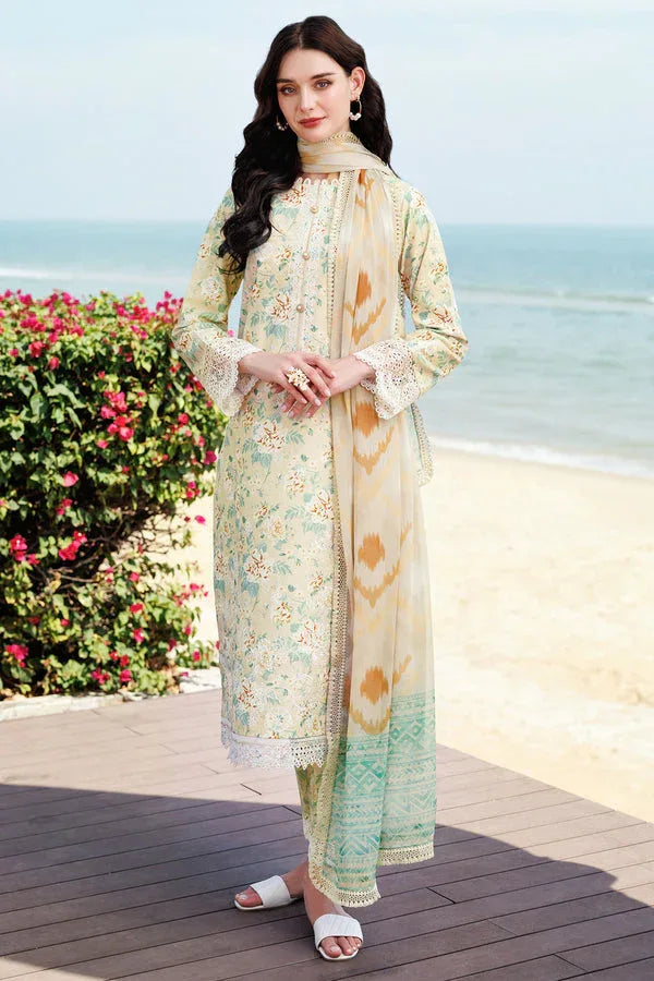 Farasha | Printed Essentials | Lush Cream - Rang-e-Khaas