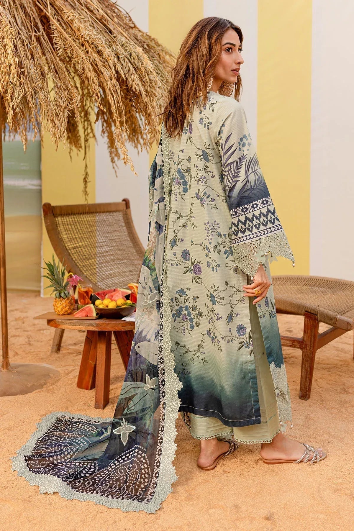 Nureh | Gardenia Lawn 25 | NSG-183 - Rang-e-Khaas