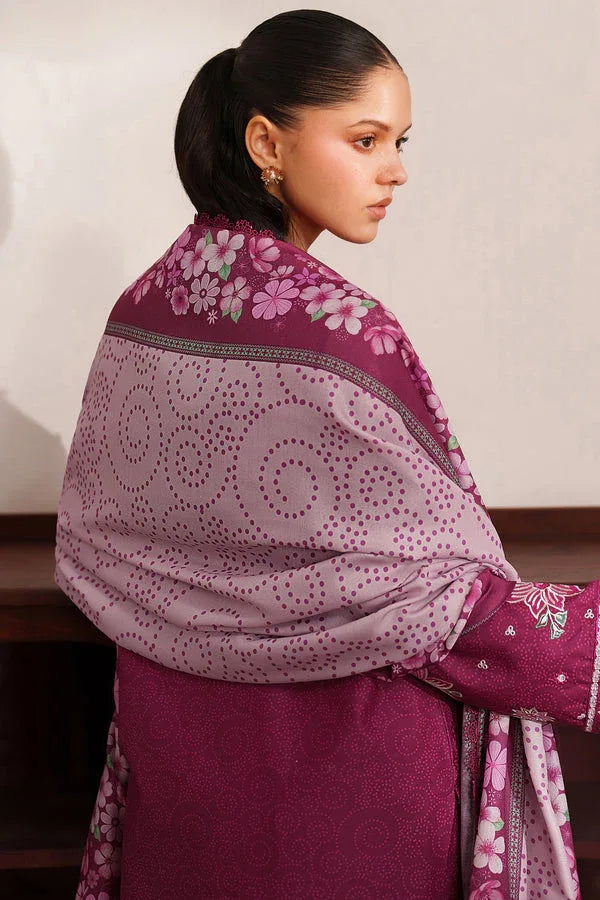 Farasha | Meline Premium Viscose 25 | Berry Blush - Rang-e-Khaas