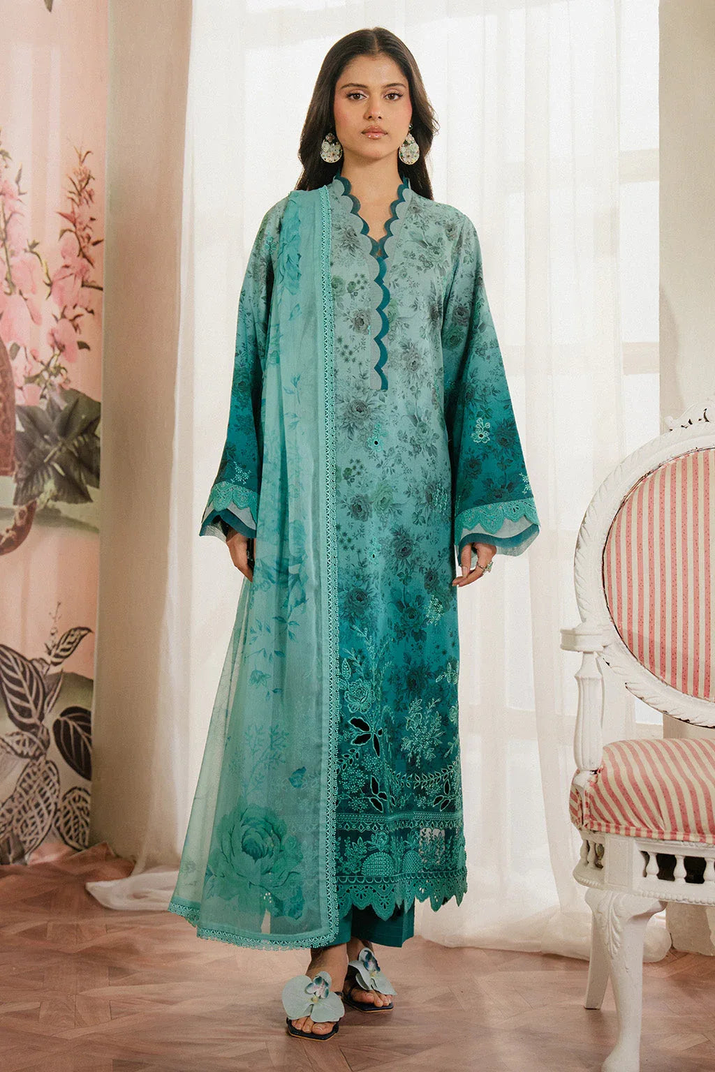 Ayzel | Armelia Printed Lawn 25 | Esmera - Rang-e-Khaas