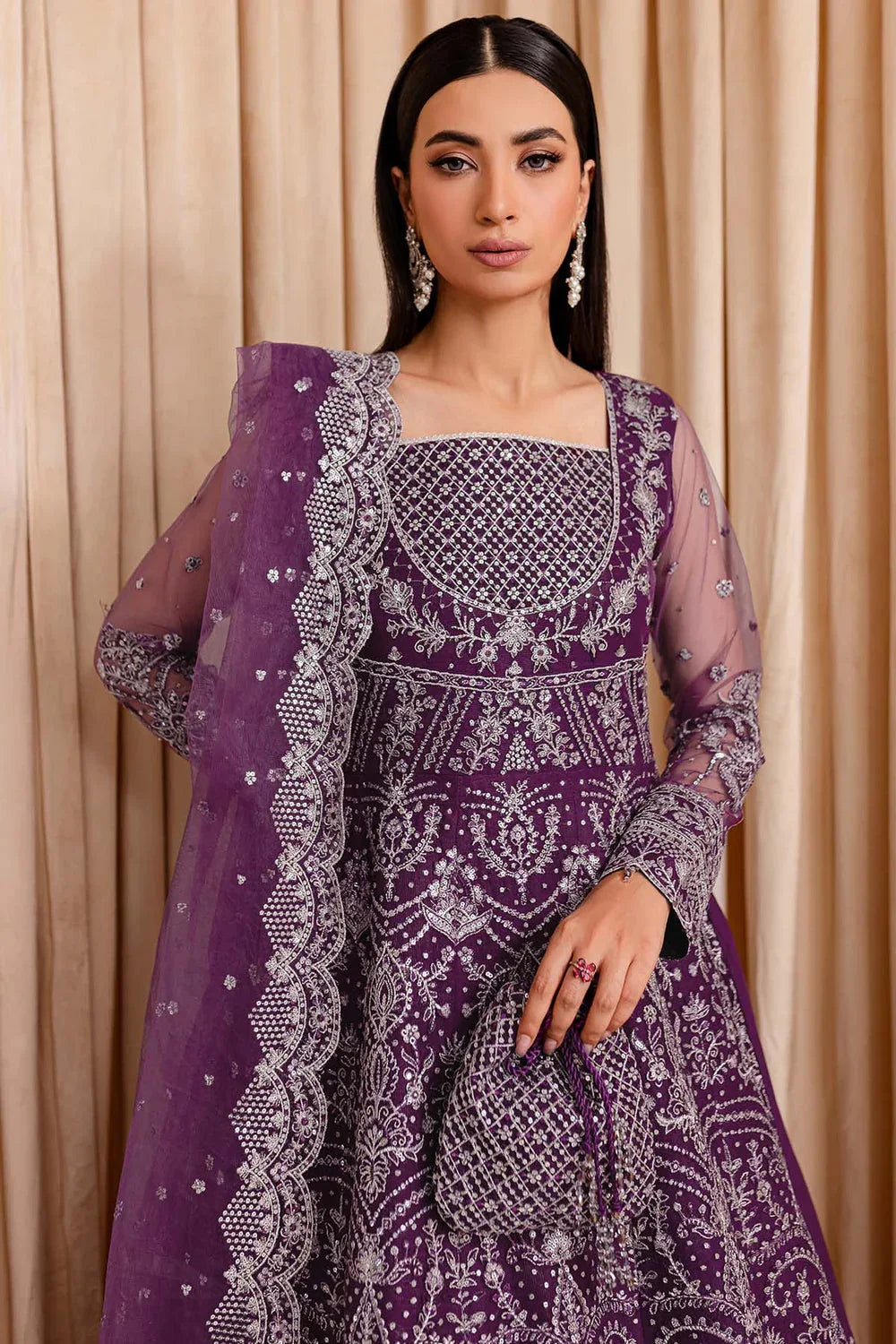 Farasha | Lumiere Formals | Plum Passion - Rang-e-Khaas