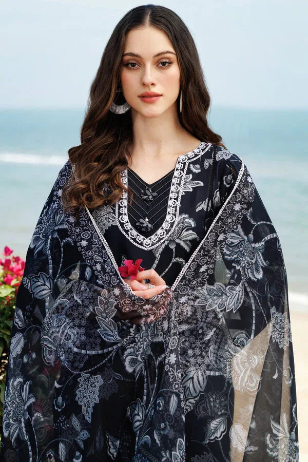 Farasha | Printed Essentials | Sable Dusk - Rang-e-Khaas
