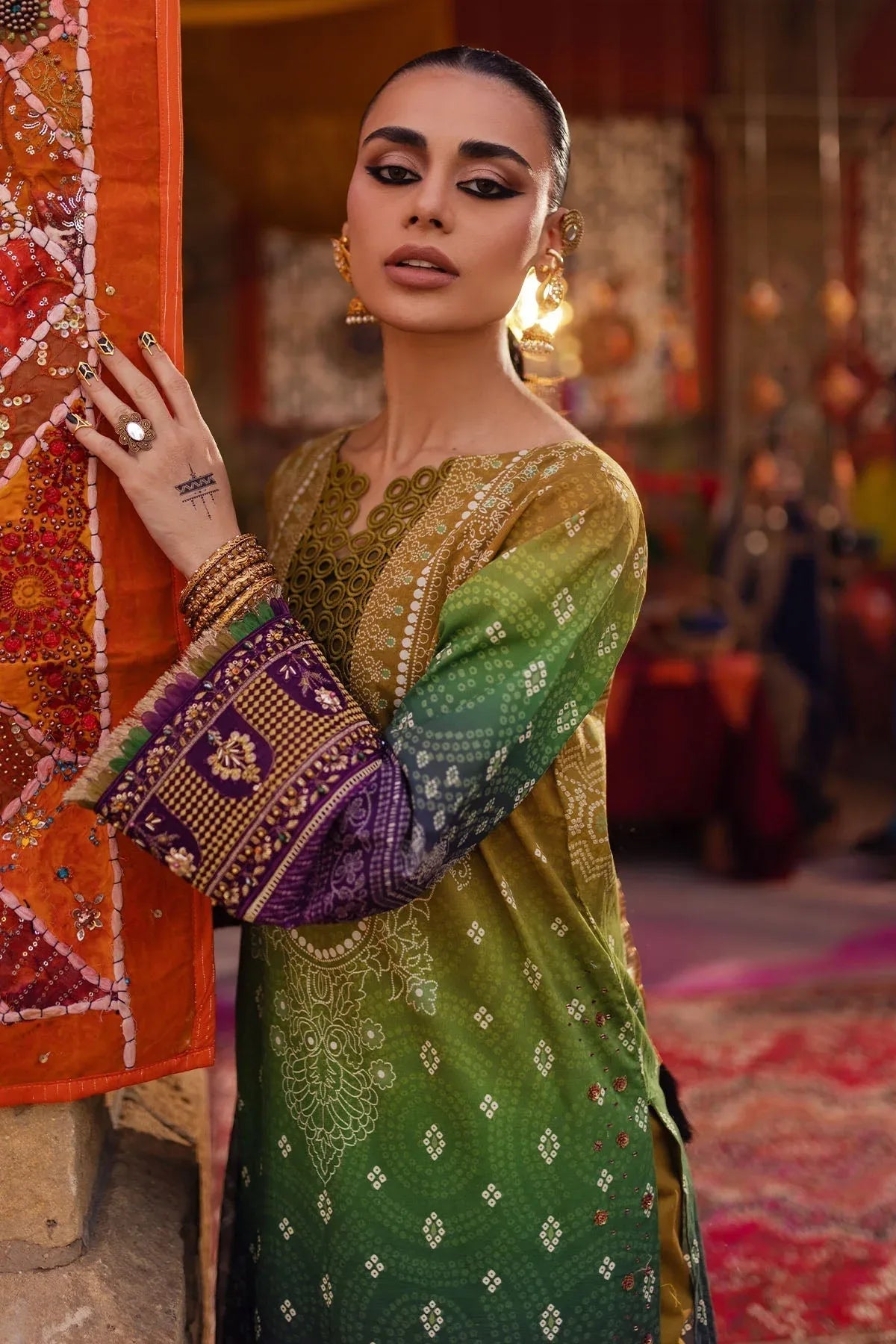Nureh | Bazaar Lawn | NS-132 - Rang-e-Khaas