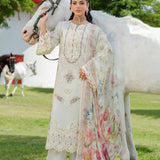 Elaf Premium | Luxury Lawn 25 | ELH-7A WHITE EMPRESS