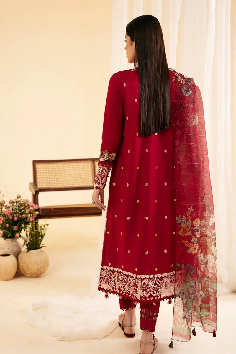 Qalamkar | Qlinekari Luxury Lawn | SQ-04 LARMINA - Rang-e-Khaas