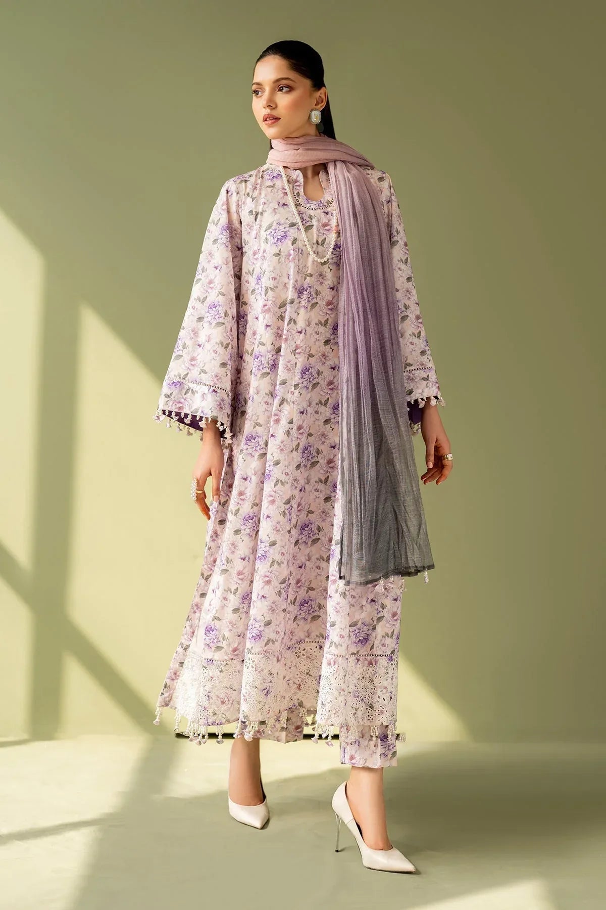 Baroque | Eid Printique | EMBROIDERED PRINTED LAWN UF-4168 - Rang-e-Khaas