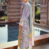 Elaf Premium Print Chikankari Lawn Unstitched 3Pc Suit ECT-03B OAK MIST