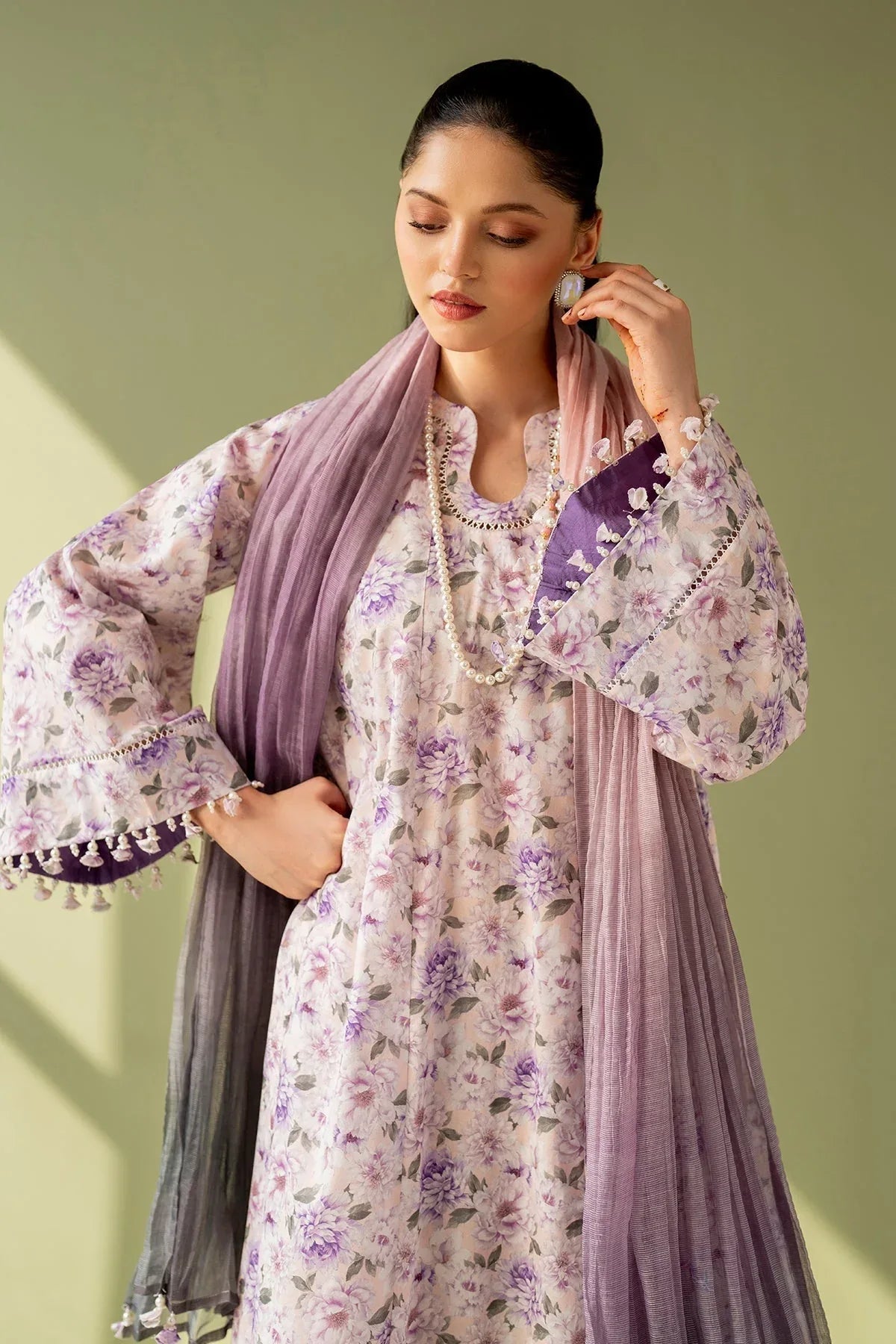 Baroque | Eid Printique | EMBROIDERED PRINTED LAWN UF-4168 - Rang-e-Khaas