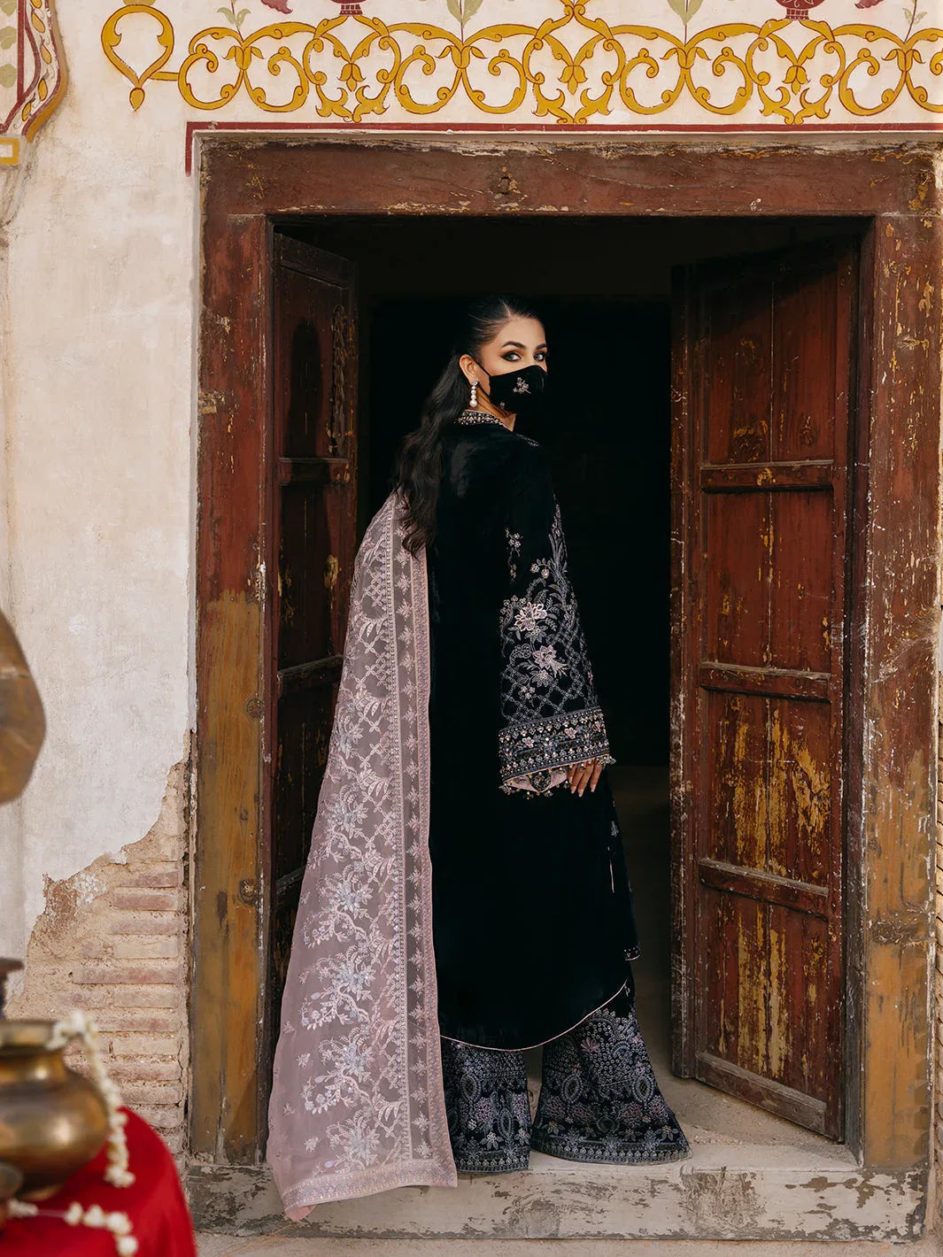 Flossie | Siara Velvet Formals | V-103 - B - Rang-e-Khaas