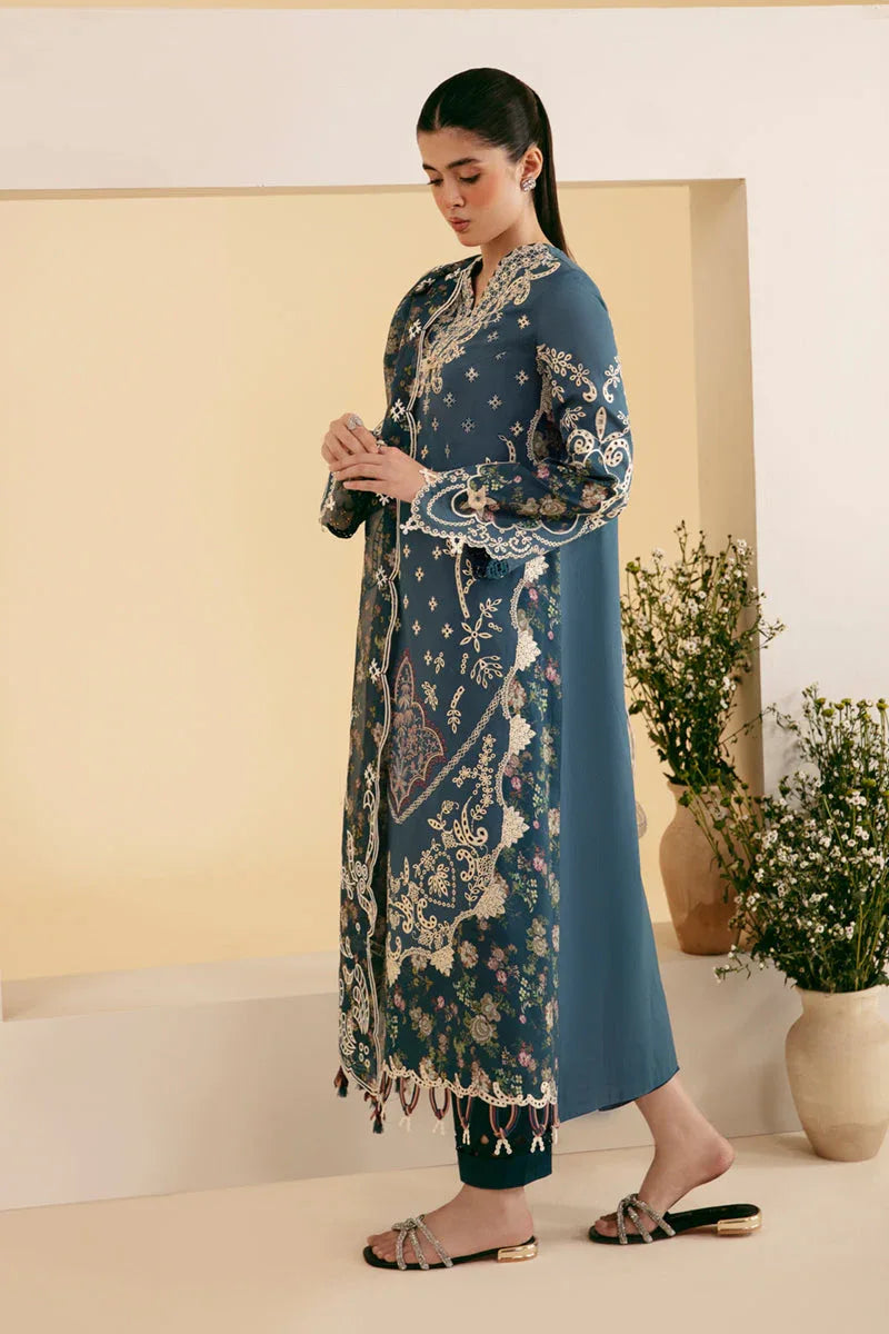 Qalamkar | Qlinekari Luxury Lawn | SQ-05 ELA - Rang-e-Khaas