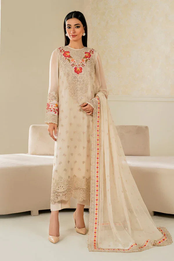 Baroque | Luxury Pret 25 | EMBROIDERED CHIFFON PR-1145 - Rang-e-Khaas