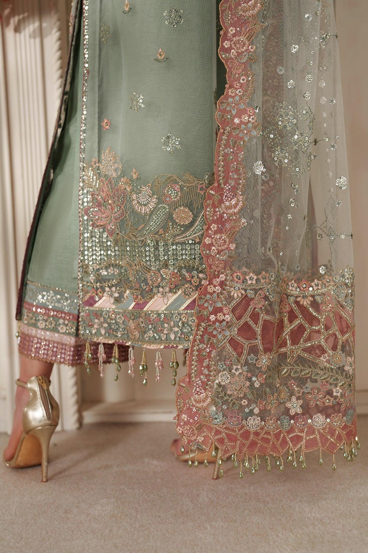 EMBROIDERED NET CH14-06 STITCHED
