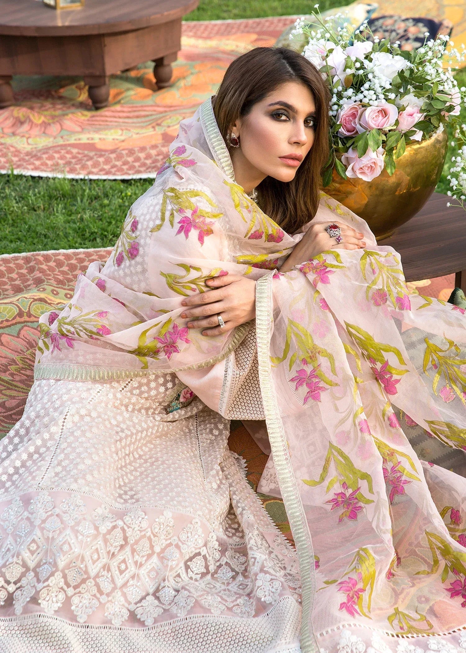 Saira Shakira | Luxury Pret | Head In Clouds - Rang-e-Khaas