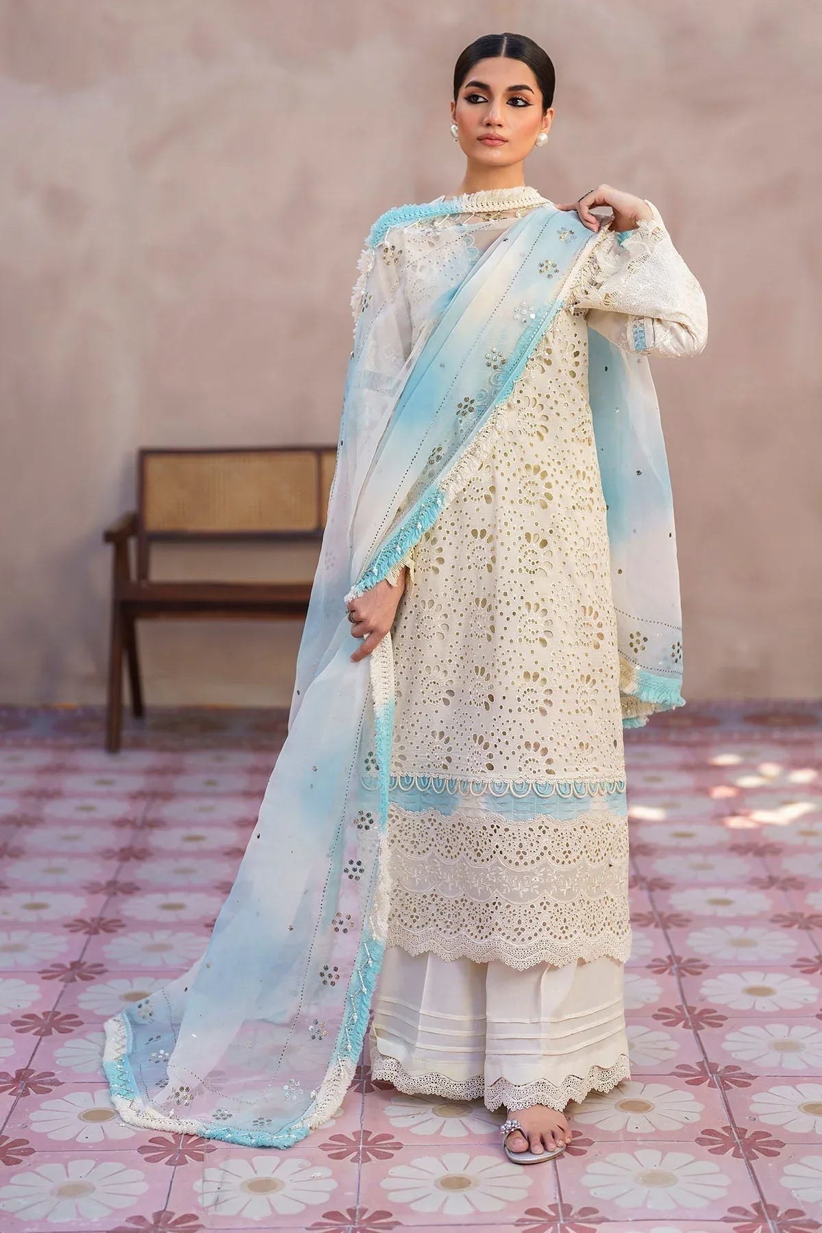 Nureh | Bazaar Lawn | NS-140 - Rang-e-Khaas