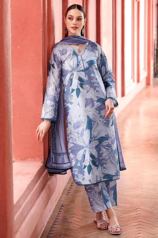 Farasha | Printed Essentials | Blue Passion - Rang-e-Khaas