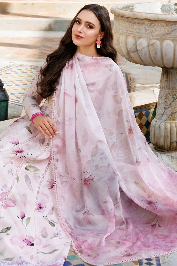 Farasha | Printed Essentials | Pink Bloom - Rang-e-Khaas