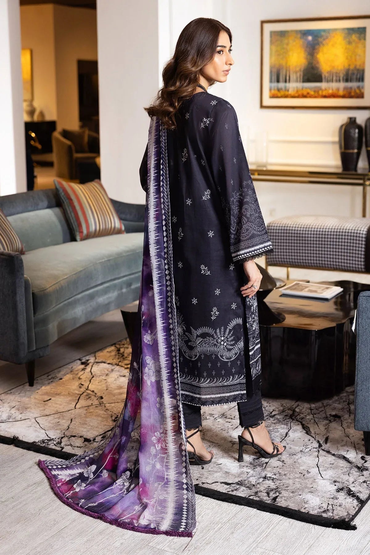 Nureh | Printed lawn 25 | SP-118 - Rang-e-Khaas