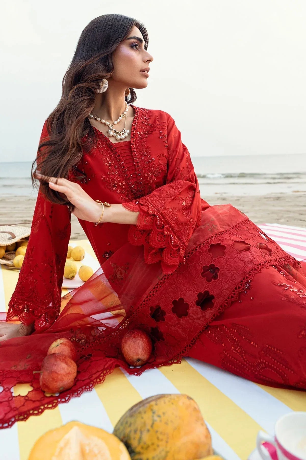 Nureh | Khuwab Luxury Lawn | NE-147 - Rang-e-Khaas