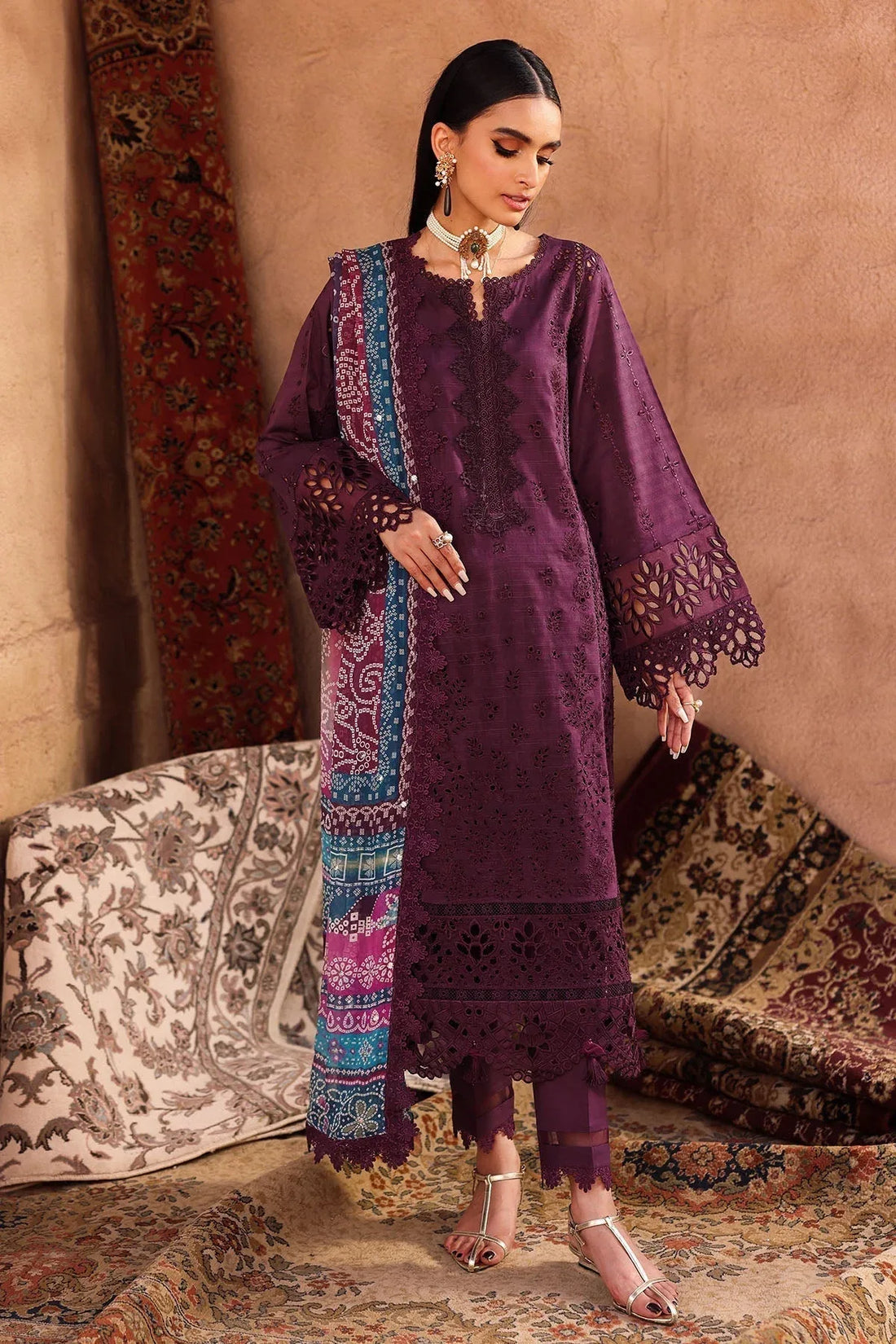 Nureh | Bazaar Lawn | NE-161 - Rang-e-Khaas