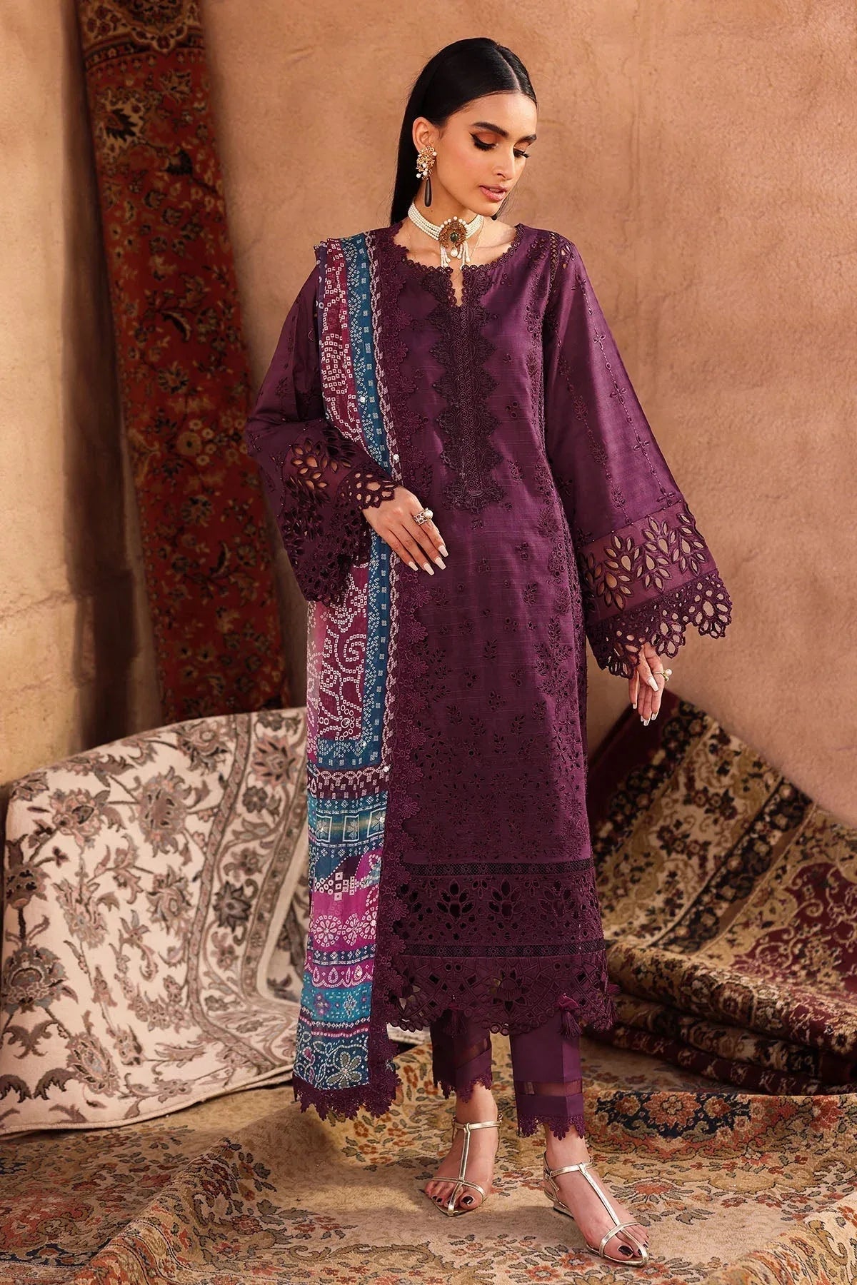 Nureh | Bazaar Lawn | NE-161 - Rang-e-Khaas