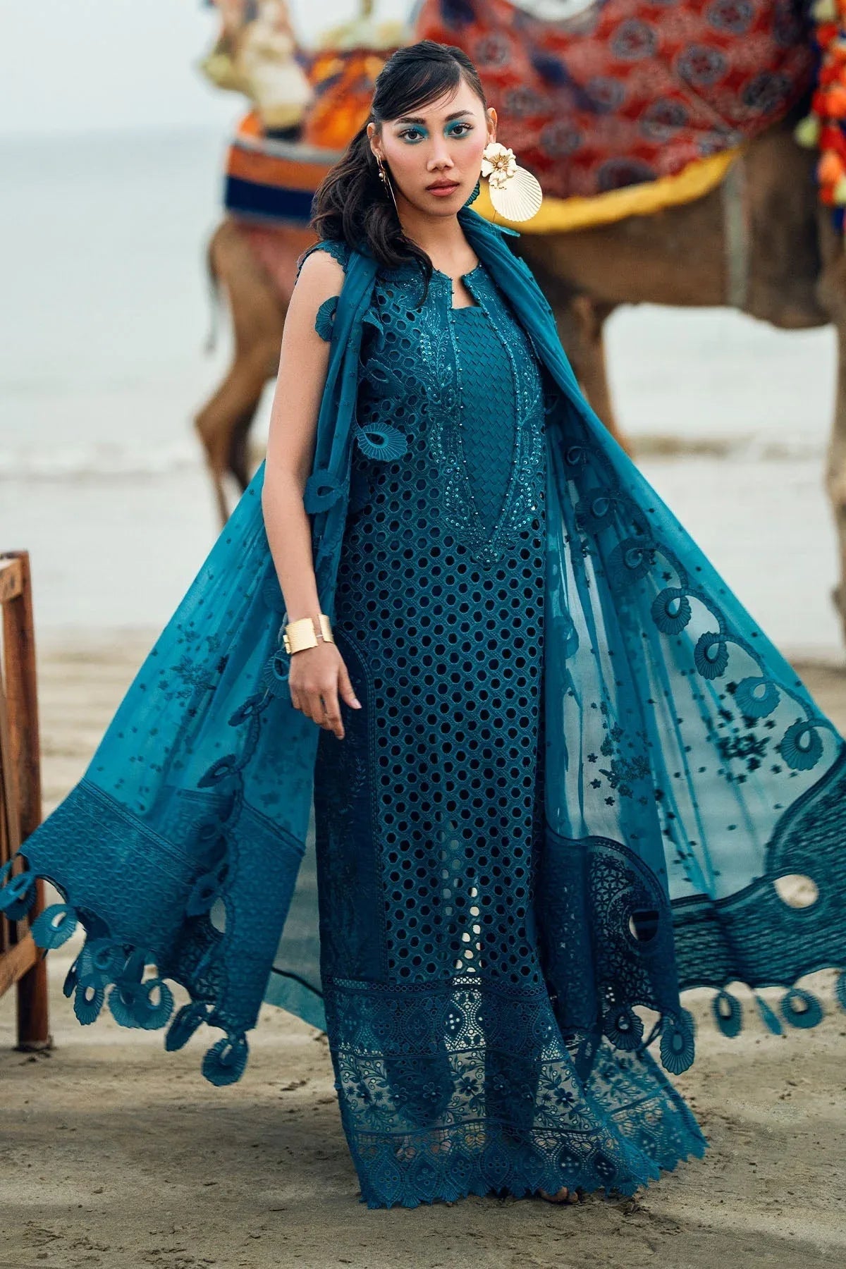 Nureh | Khuwab Luxury Lawn | NE-148 - Rang-e-Khaas
