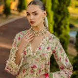 Elaf Premium | Print Chikankari 25 | ELK-02B SWEET GREENS