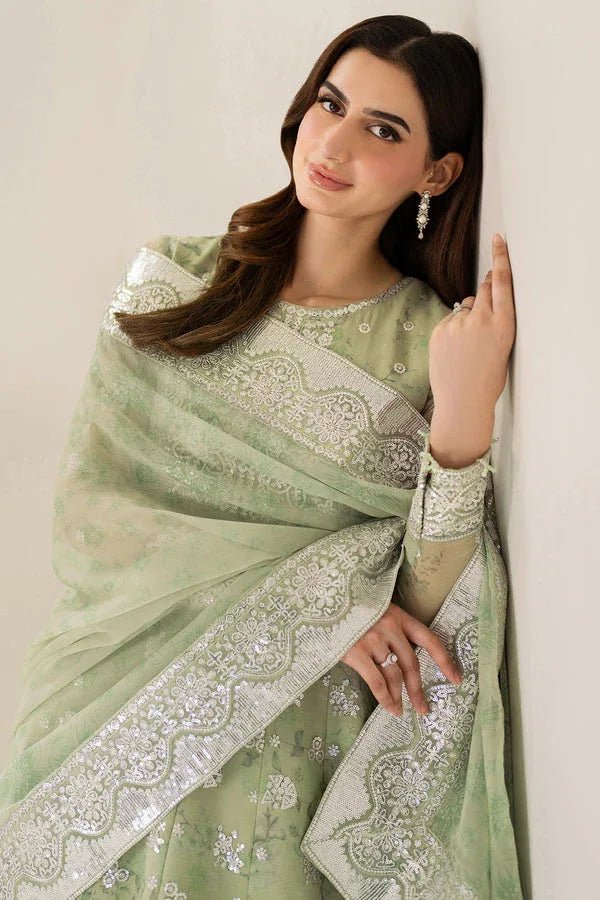 Farasha | Fiorella Formals | Sage Sparkle - Rang-e-Khaas