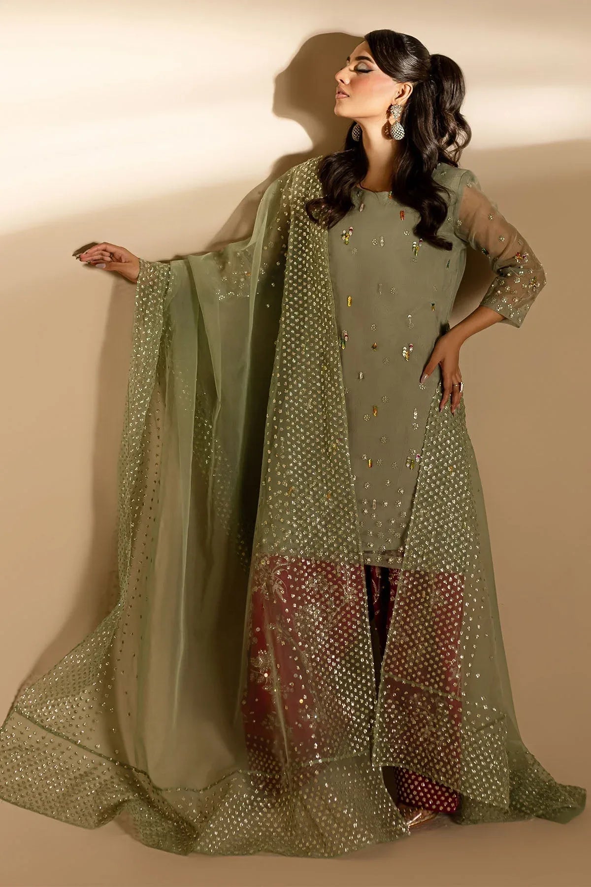 Nureh | Tiny Twinkles | TW-05 SCARLET SPICE - Rang-e-Khaas