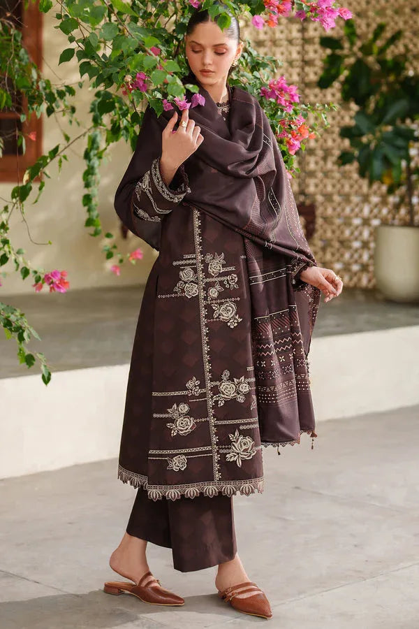 Farasha | Meline Premium Viscose 25 | Autumn Rose - Rang-e-Khaas