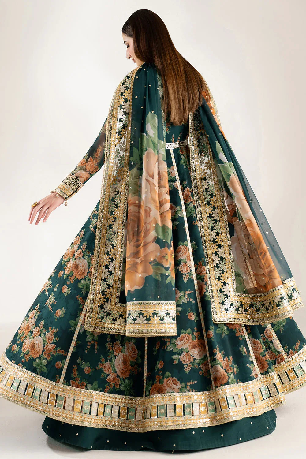 Farasha | Fiorella Formals | Teal Passion - Rang-e-Khaas