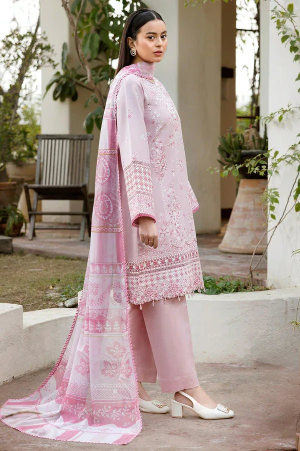 Farasha | Summer Weaves Embroidered Lawn | Muted Bloom - Rang-e-Khaas