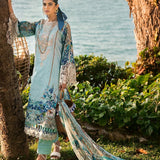 ELAF Signature Embroidered Lawn Unstitched 3Pc Suit ESL-07B HEAVEN'S MIST