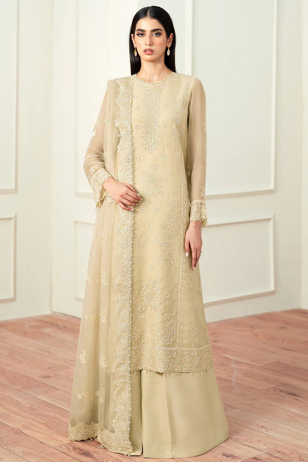 Farasha | Essence Formals 25 | Beige Dusk - Rang-e-Khaas