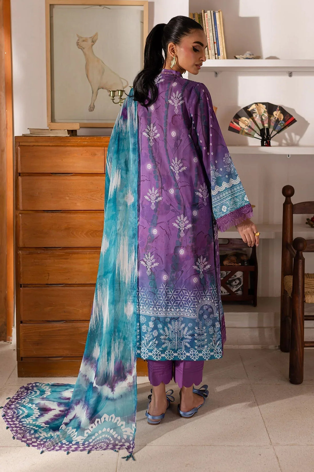 Nureh | Printed Lawn 25 | SP-149 - Rang-e-Khaas