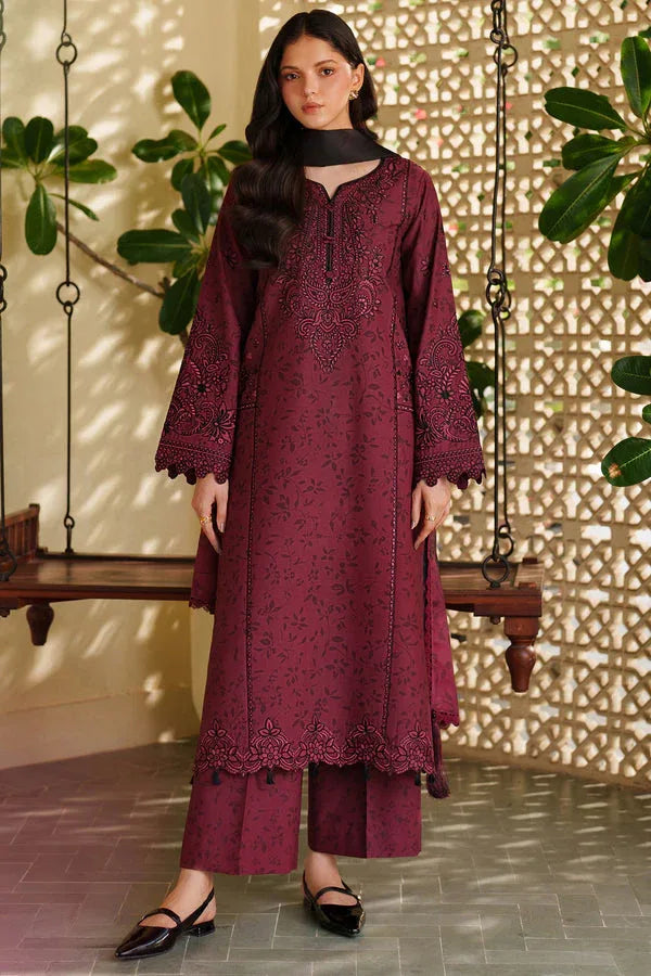Farasha | Meline Premium Viscose 25 | Sable Bloom - Rang-e-Khaas