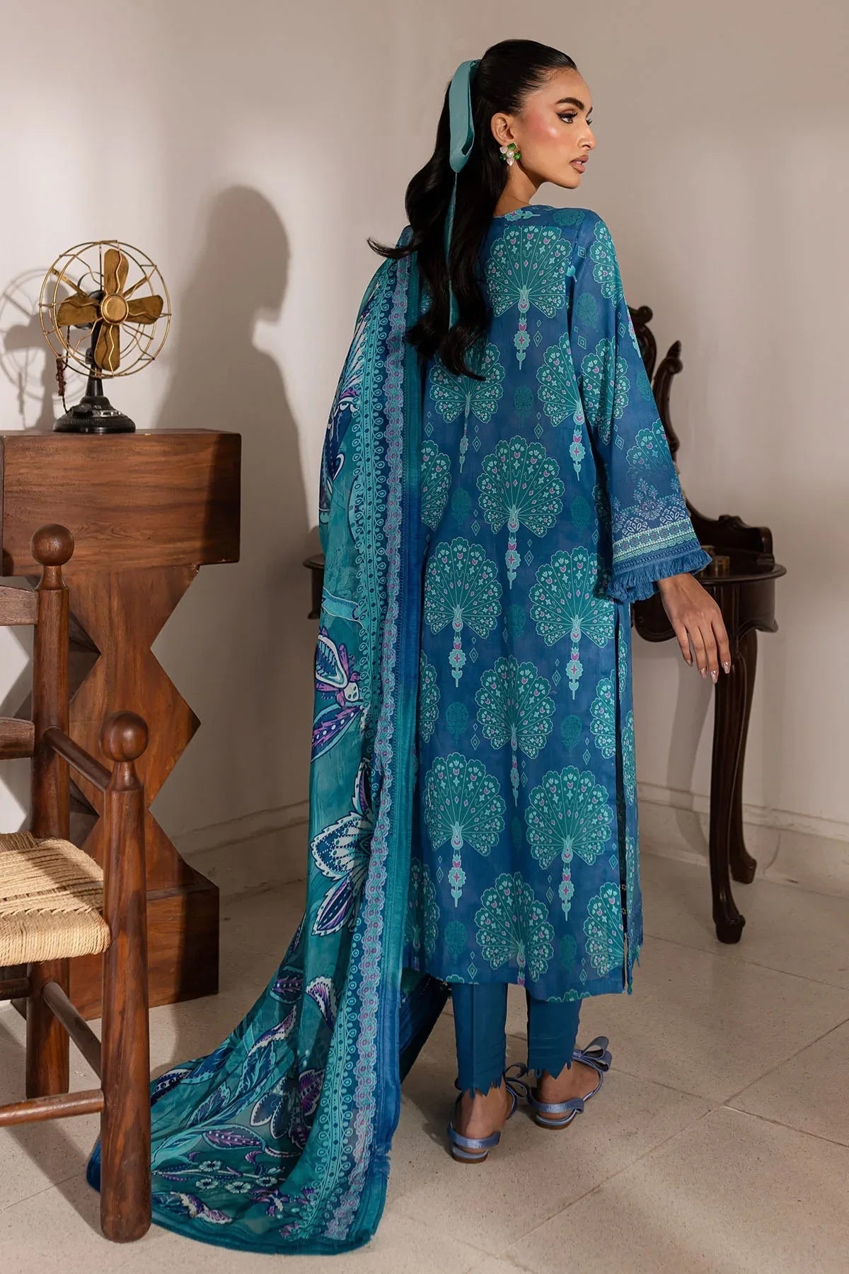 Nureh | Printed Lawn 25 | SP-145 - Rang-e-Khaas
