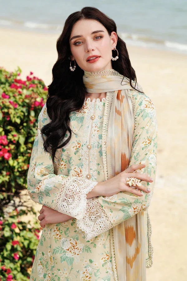 Farasha | Printed Essentials | Lush Cream - Rang-e-Khaas