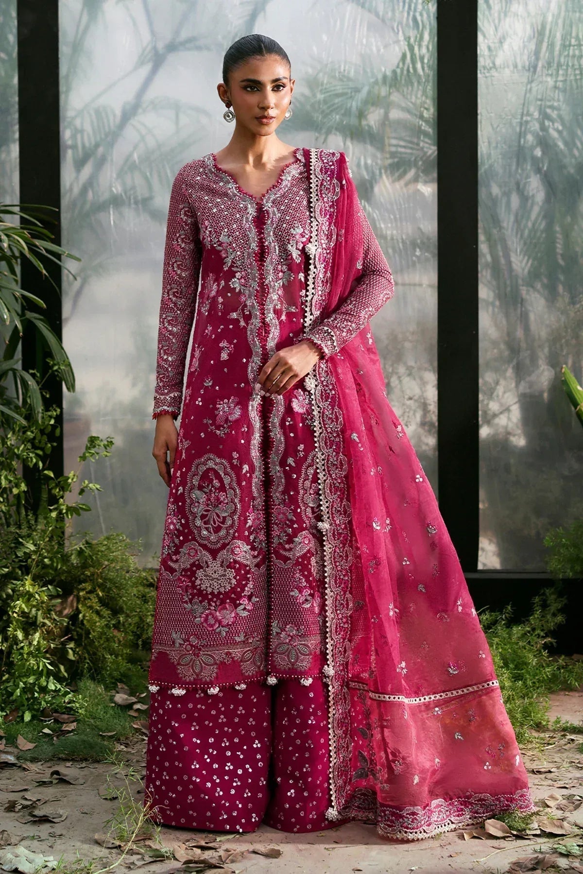 Afrozeh | La Fuchsia 25 | Rowan - Rang-e-Khaas