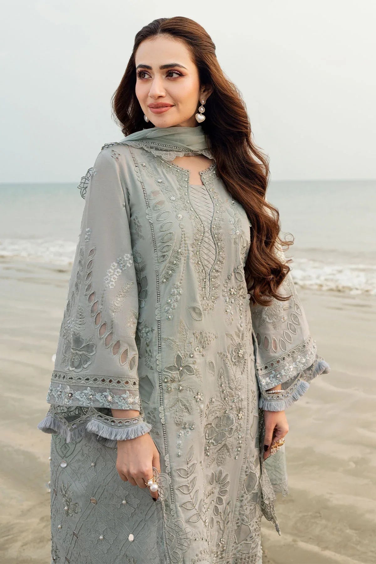 Nureh | Khuwab Luxury Lawn | NE-145 - Rang-e-Khaas