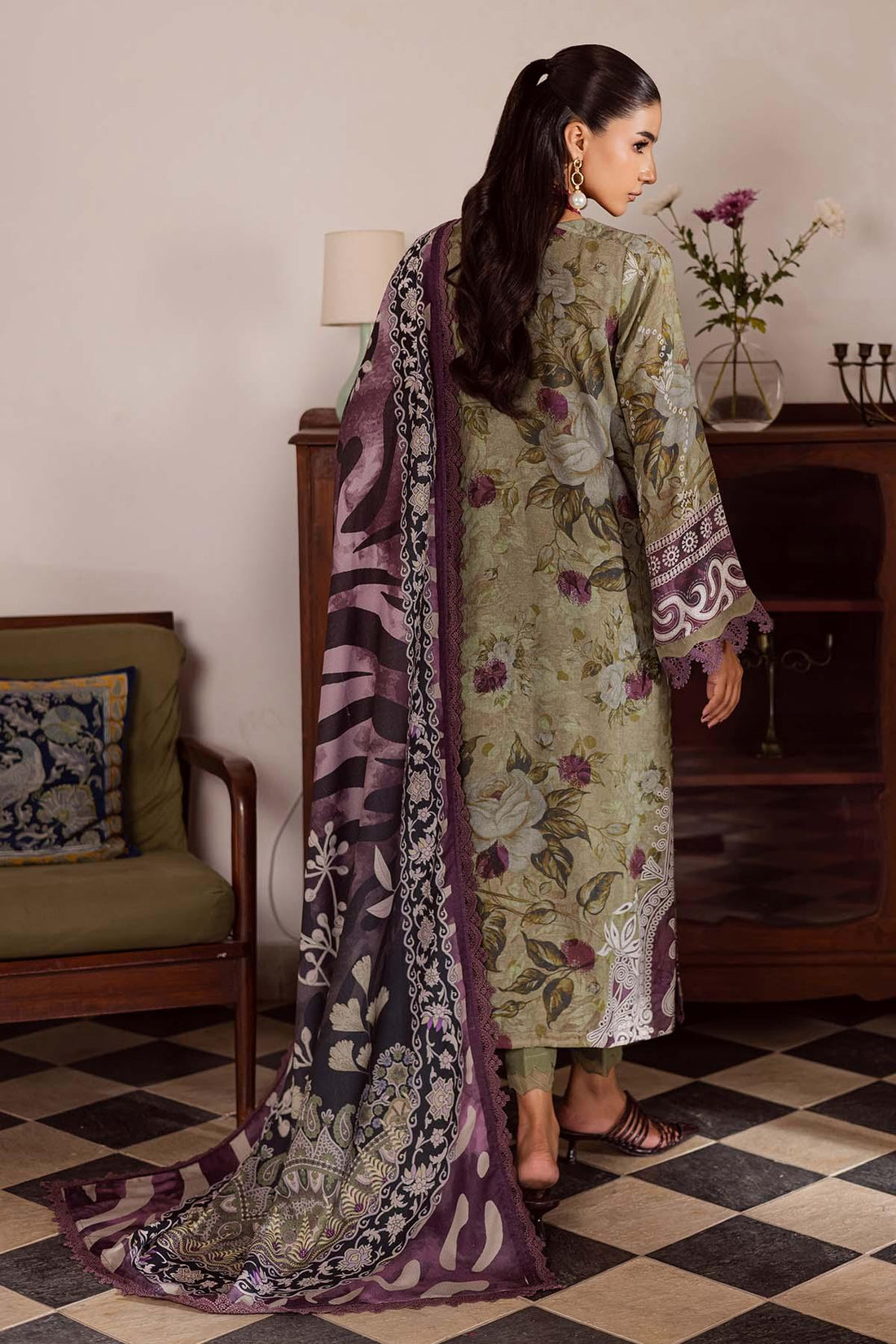 Nureh | Linen Jacquard | SP-191 - Rang-e-Khaas