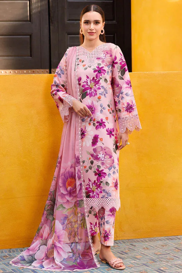 Farasha | Printed Essentials | Blooming Blush - Rang-e-Khaas
