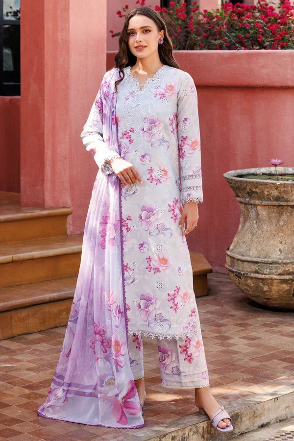 Farasha | Printed Essentials | Rosy Mist - Rang-e-Khaas