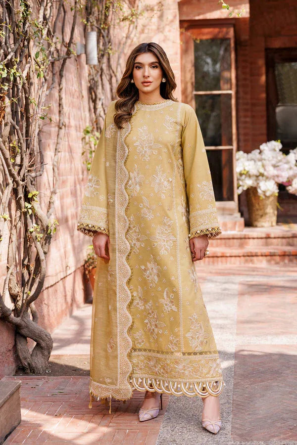 Farasha | Dastoor Embroidered Lawn SS24 | TUSCANY DREAM - Rang-e-Khaas