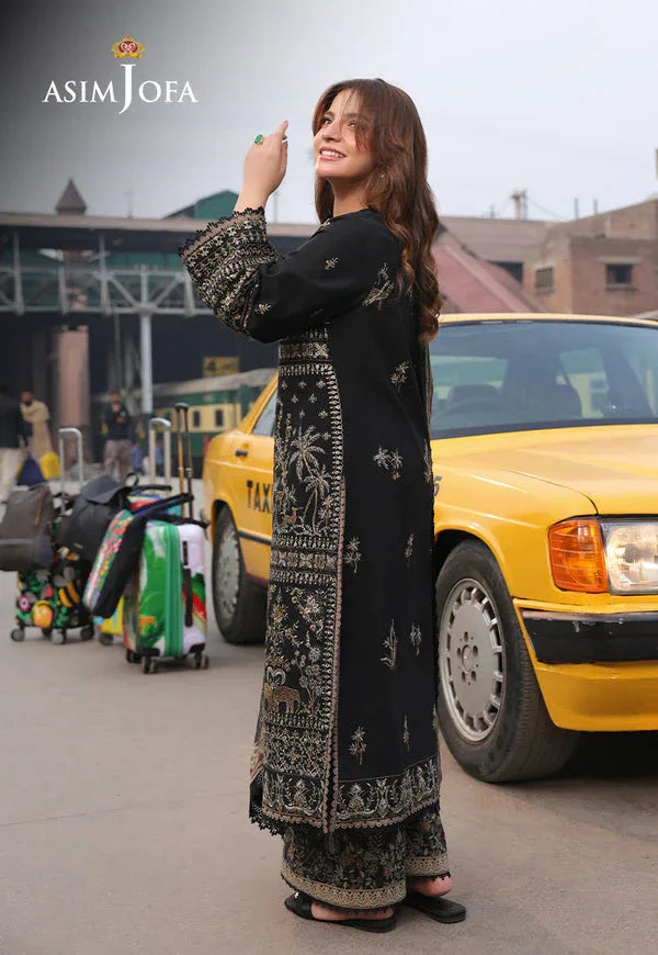 Asim Jofa | Summer Rhapsody | AJUBU-01 Embroidered Jacquard - Rang-e-Khaas