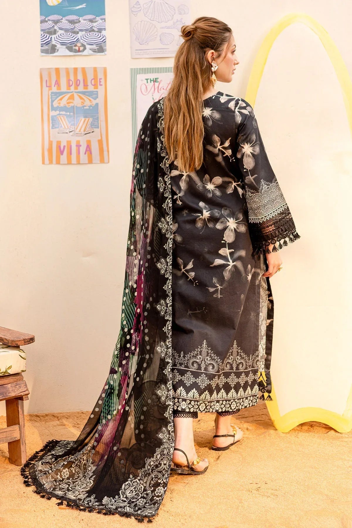 Nureh | Gardenia Lawn 25 |NSG-185 - Rang-e-Khaas