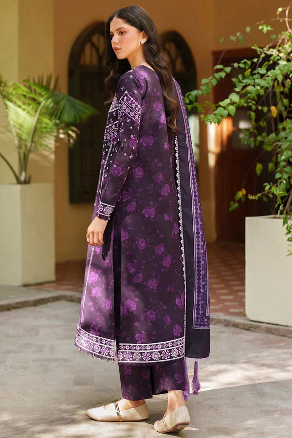 Farasha | Meline Premium Viscose 25 | Plum Powder - Rang-e-Khaas