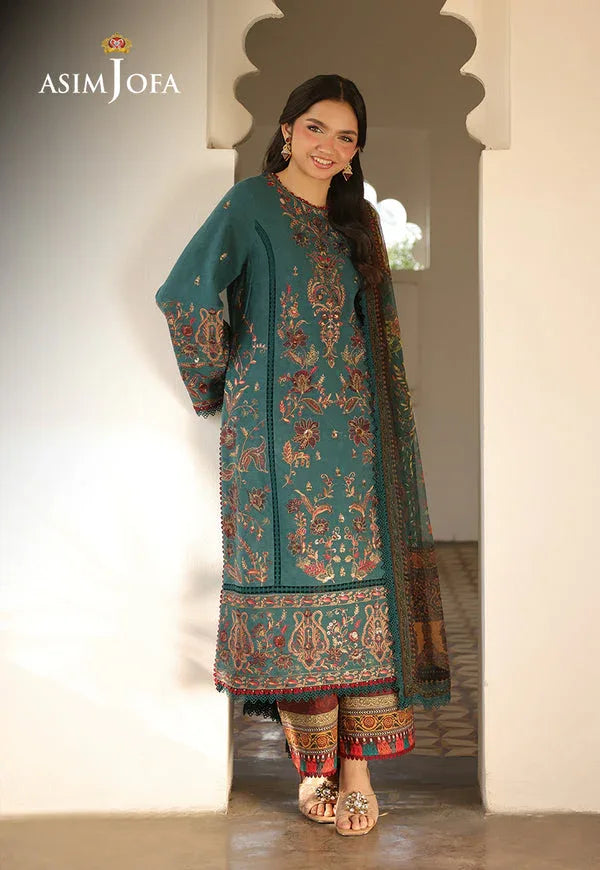 Asim Jofa | Summer Rhapsody | AJUBU-03 Embroidered Jacquard - Rang-e-Khaas