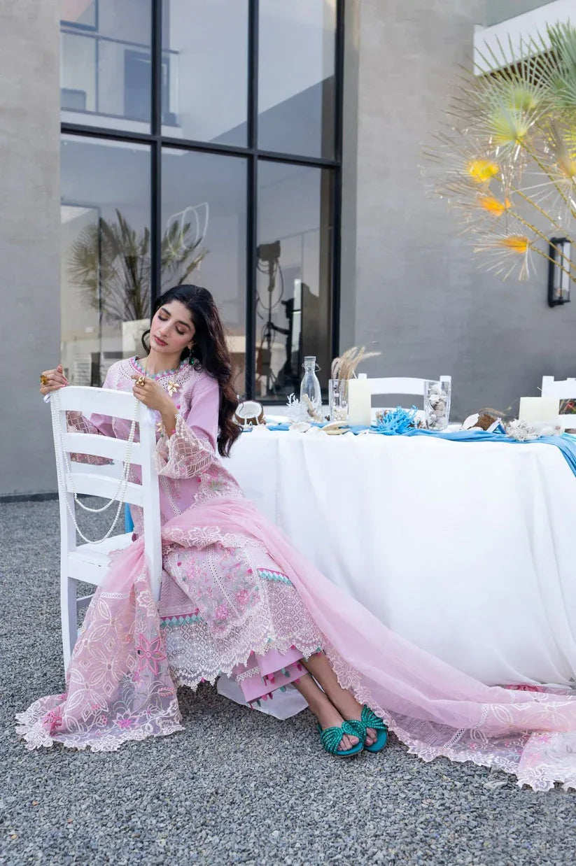 Aabyaan | Saagar Luxury Lawn 25 | RAQS (AS-02) - Rang-e-Khaas